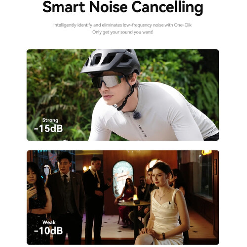 Hollyland LARK M2S DUO 2-Person Wireless Microphone System with USB-C Connector for Mobile Devices | 2.4 GHz, Space Gray