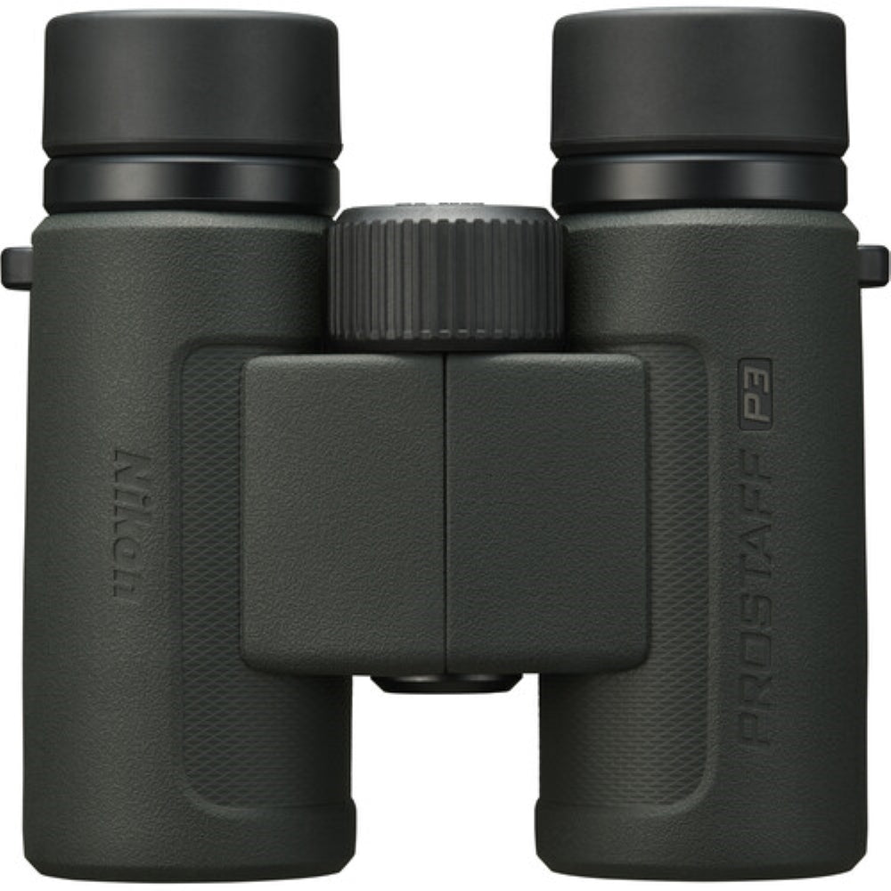 Nikon PROSTAFF P3 10x30 Binoculars Bundled with Harness Strap + Deluxe Cleaning Kit + Smartphone to Binocular adapter + Microfiber Cleaning Cloth (5 Items)