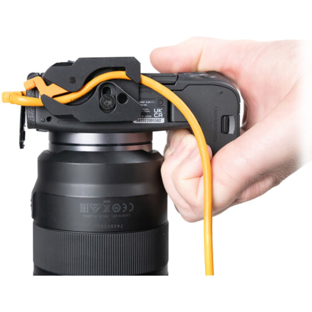 Tether Tools LeverLock & Optima Cable Kit | 31', Non-Reflective Black, Right-Angle