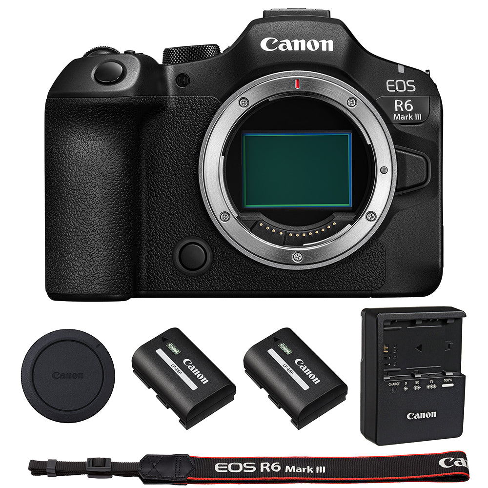 Canon EOS R6 Mark III Mirrorless Camera with Extra Canon LP-E6P Battery