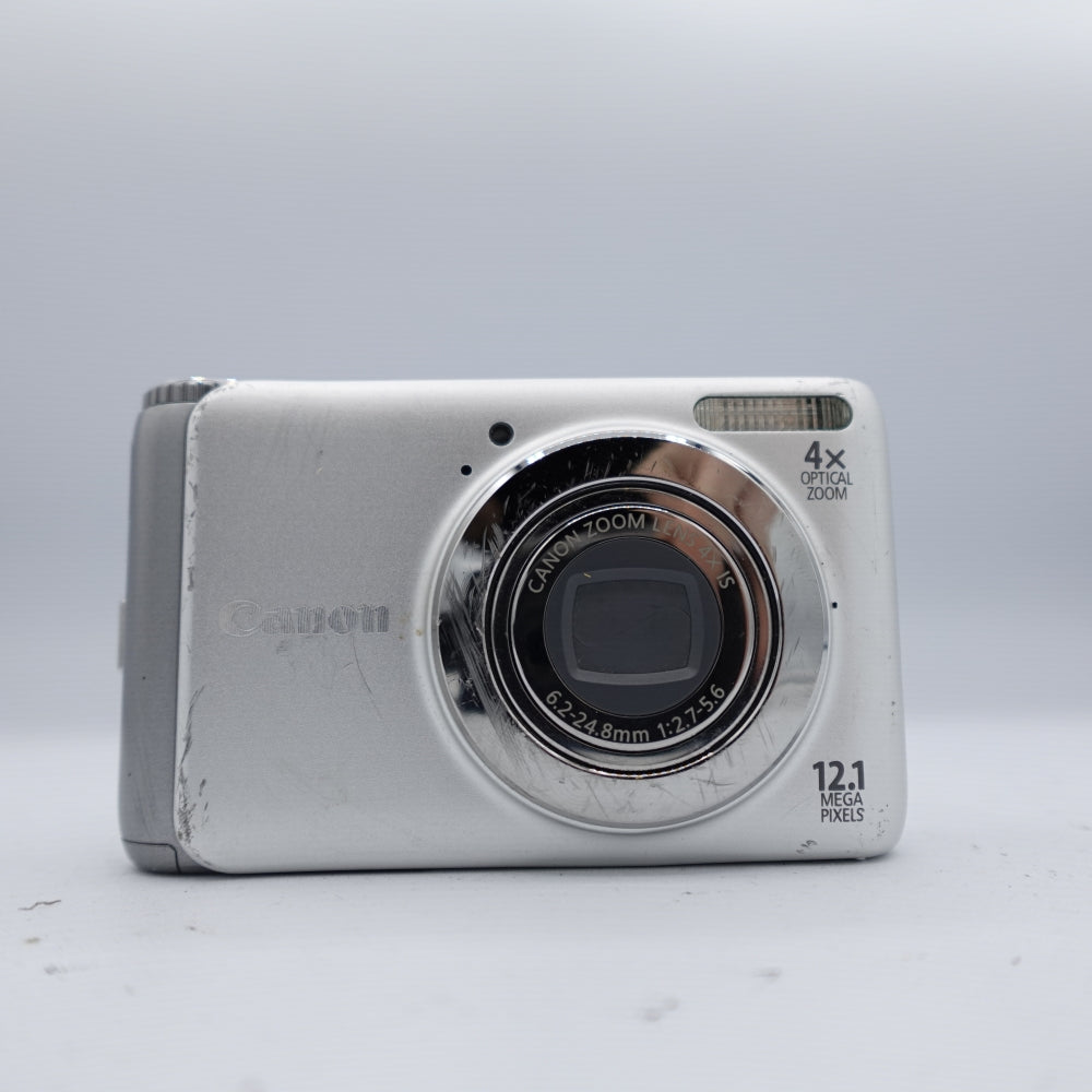 Used Canon PowerShot A3100 IS Digital Point and Shoot Camera | Silver | U8+