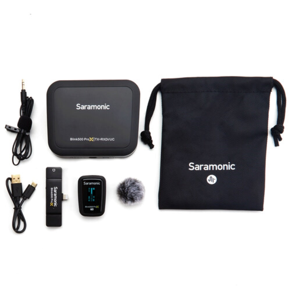 Saramonic Blink 500 ProX B3 Digital Camera-Mount Wireless Omni Lavalier Microphone System for Lightning Devices | 2.4 GHz