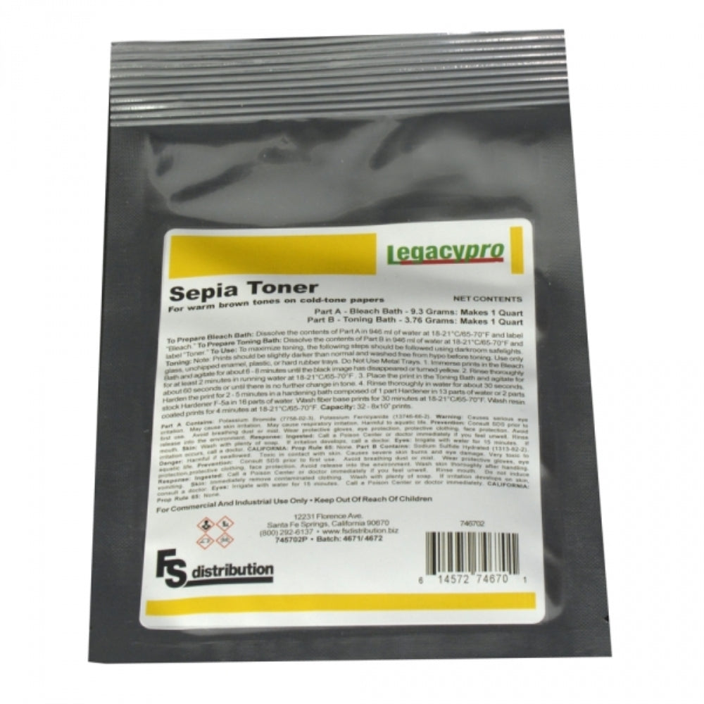 Legacy Pro Sepia Toner Powder for Black and White Prints