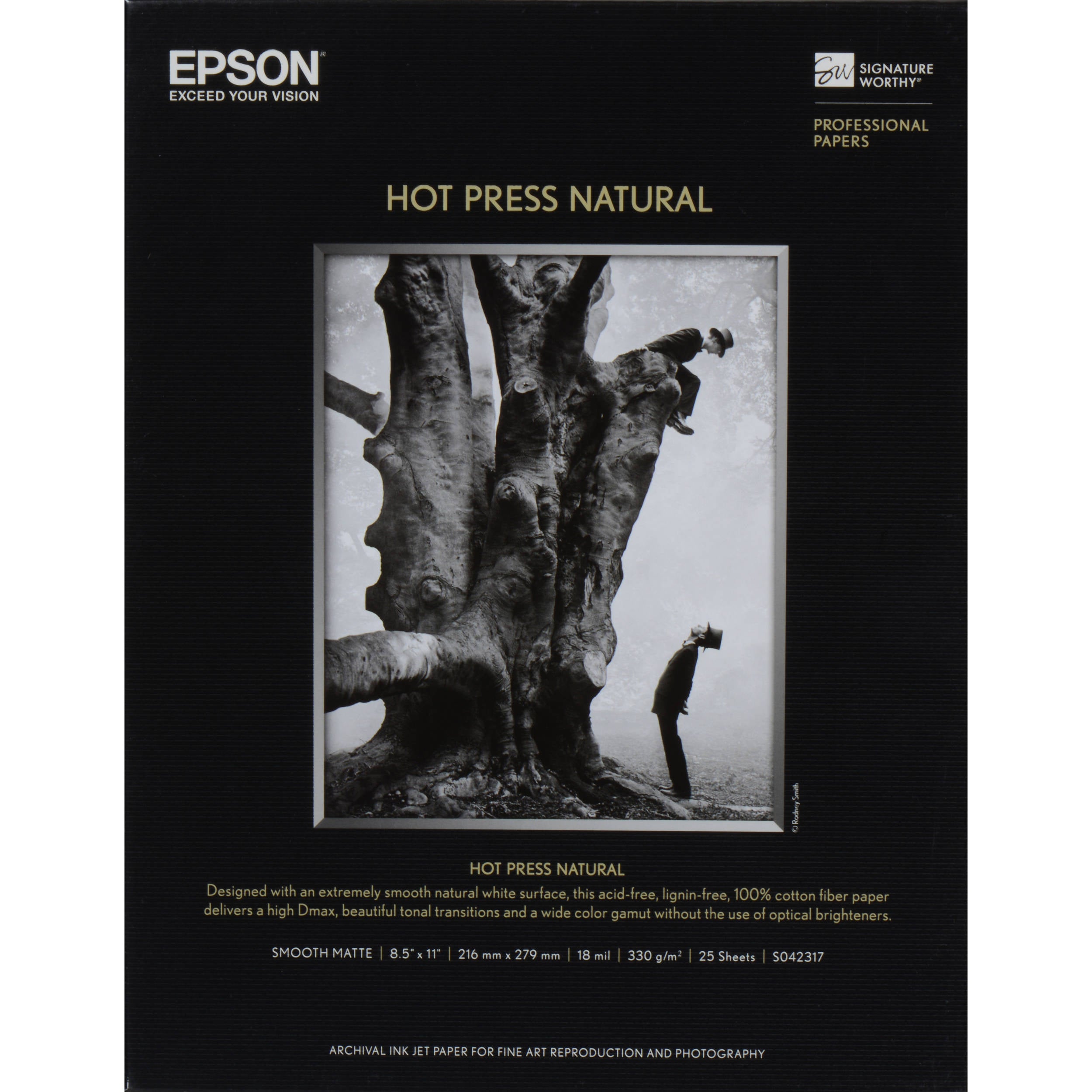 Epson Hot Press Natural Paper | 8.5 x 11", 25 Sheets