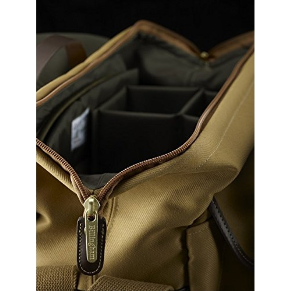 Billingham 307 Camera Bag | Khaki with Chocolate Leather Trim