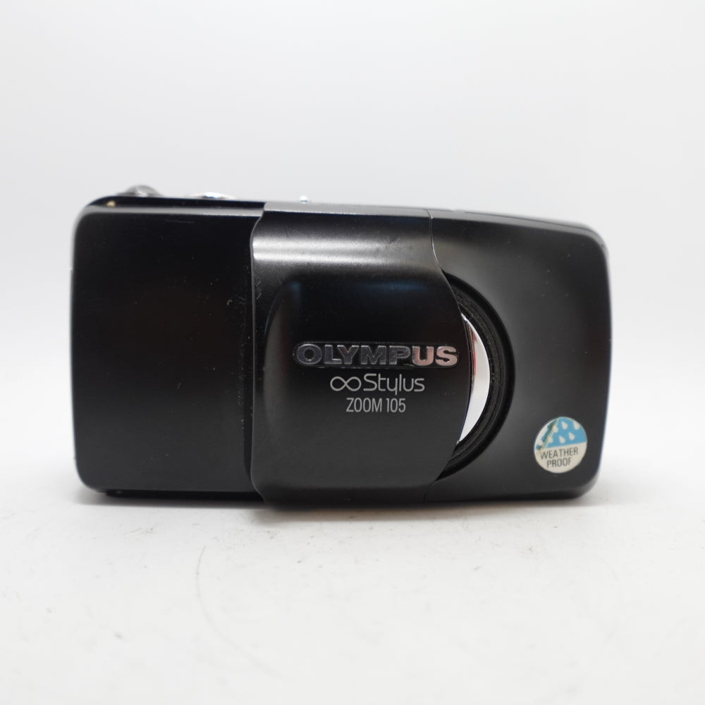 Used Olympus Infinity Stylus Zoom 105 35mm Point and Shoot Camera | Black | U8+