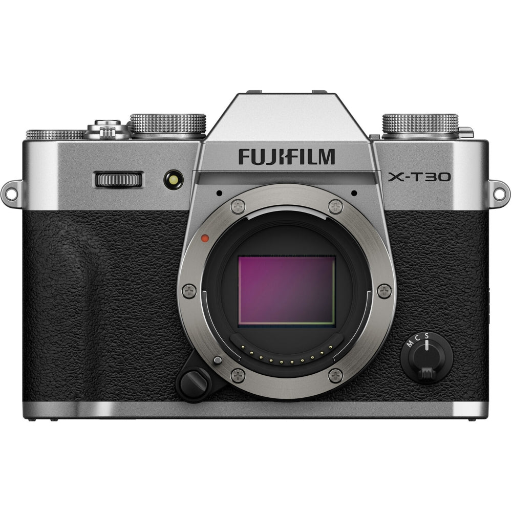 FUJIFILM X-T30 III Mirrorless Camera (Silver) Bundle with Sigma 18-50mm f/2.8 DC DN Contemporary Lens + 64GB Card + Card Reader + UV Filter + Battery Charger + Camera Bag + Cleaning Kit (12 Items)