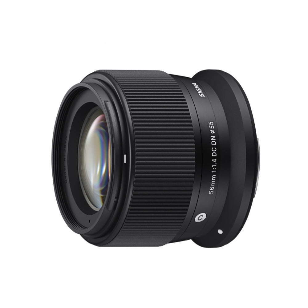 Sigma 56mm f/1.4 Contemporary DC DN Lens for Canon RF Mount Bundle with UV Filter + Lens Pouch + Photo Starter Kit + Cleaning Cloth (5 Item)
