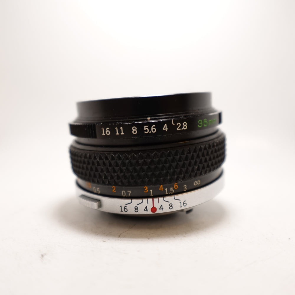 Used Olympus OM G-ZUIKO 35mm F/2.8 | Black | U8