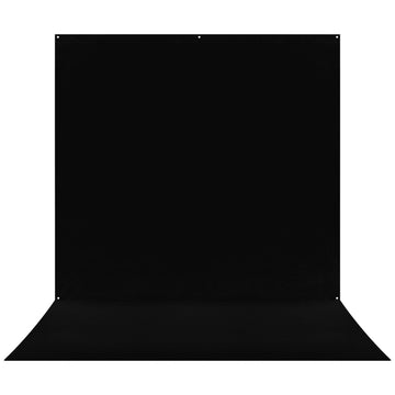Westcott X-Drop Pro Wrinkle-Resistant Backdrop Sweep | Rich Black, 8 x 13'