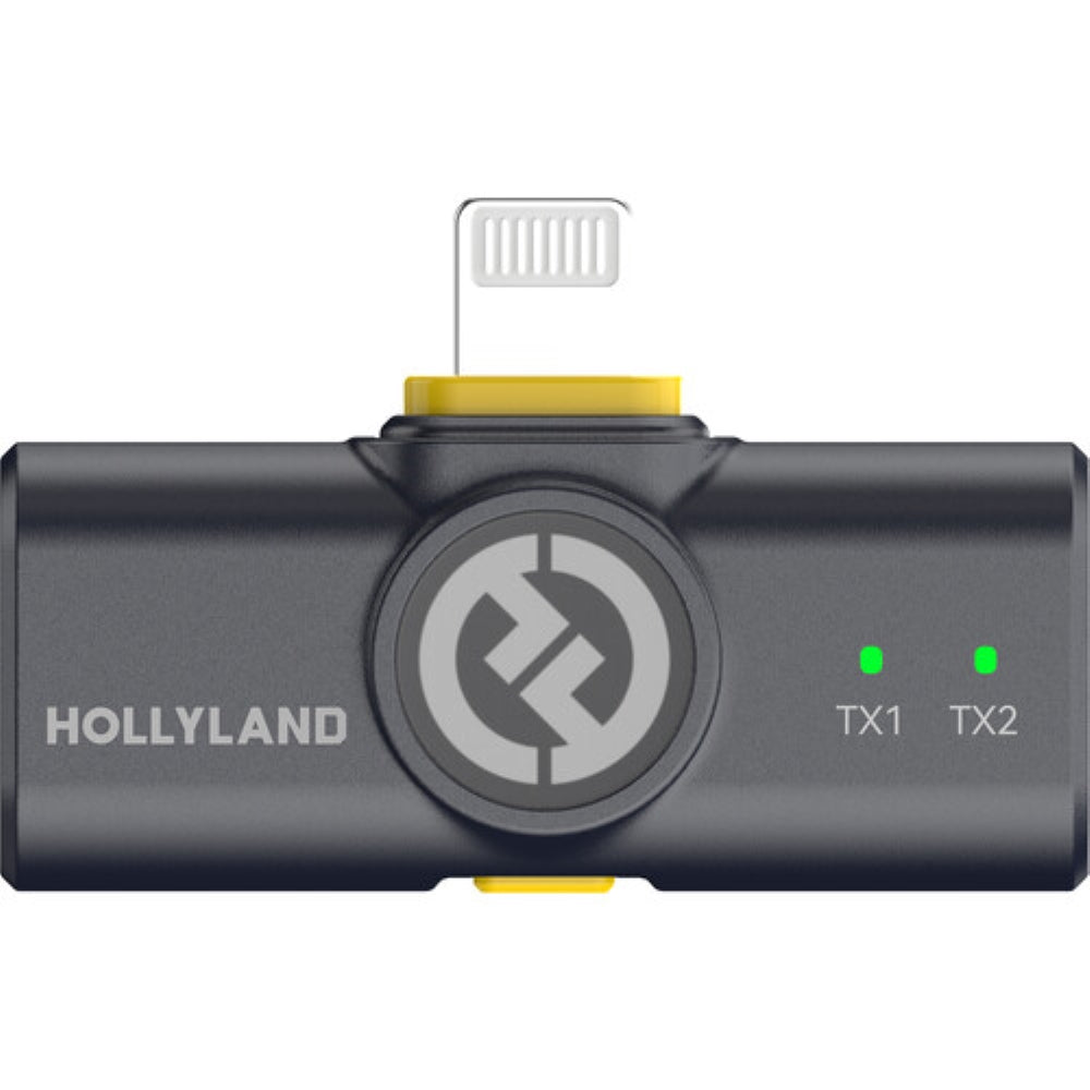 Hollyland LARK M2 DUO 2-Person Wireless Combo Microphone System | 2.4 GHz, Shine Charcoal