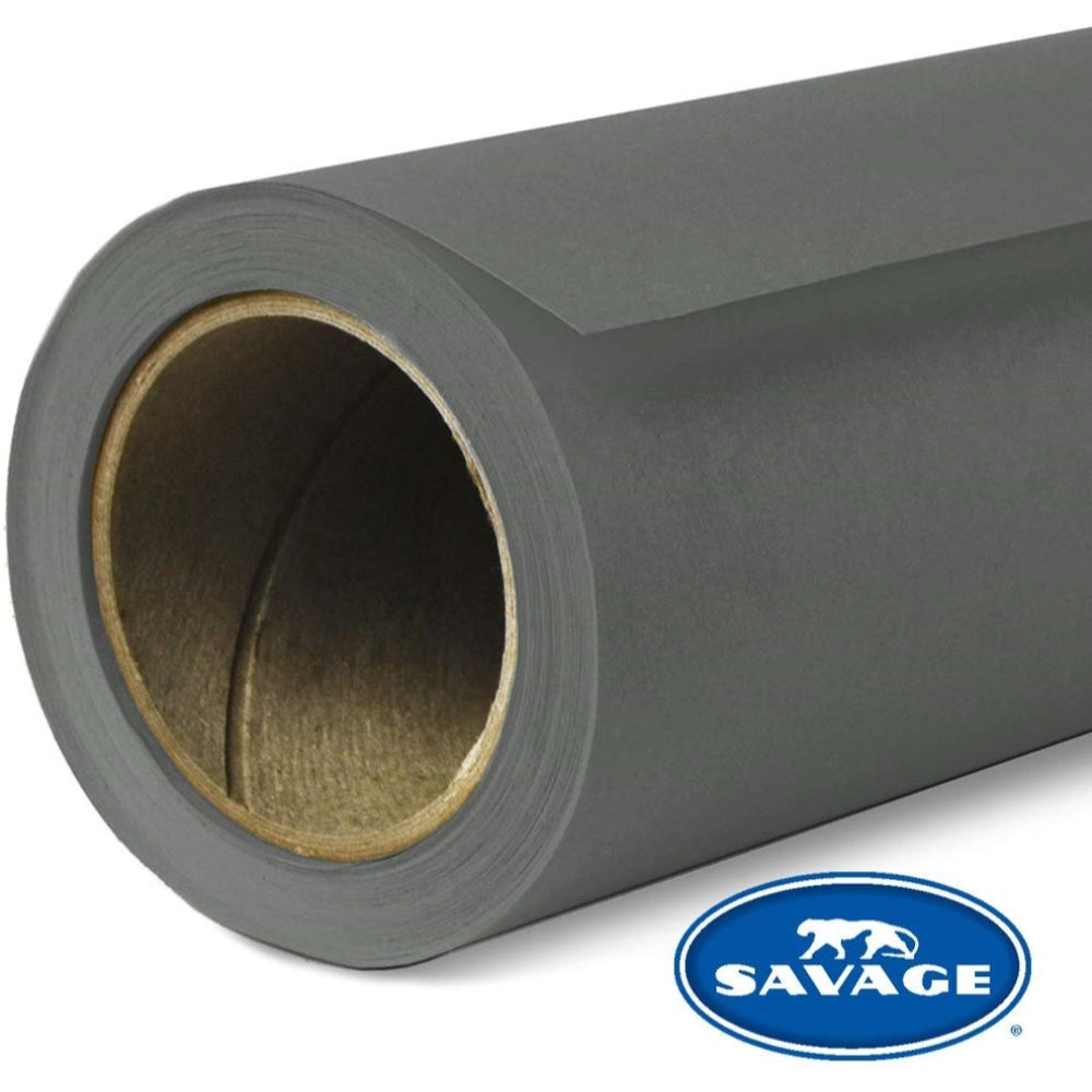 Savage Widetone Seamless Background Paper | #27 86" x 18', Thunder Gray