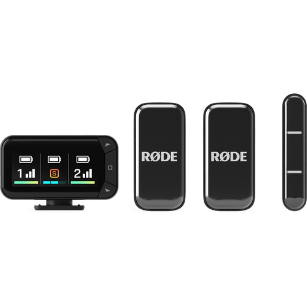 RODE Wireless Micro 2-Person Ultracompact Wireless Microphone Pro System for Cameras and Mobile Devices | 2.4 GHz **OPEN BOX**