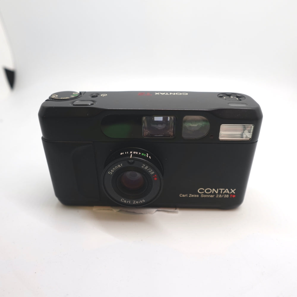 Used Contax T2 35mm Point and Shoot Camera Black U9