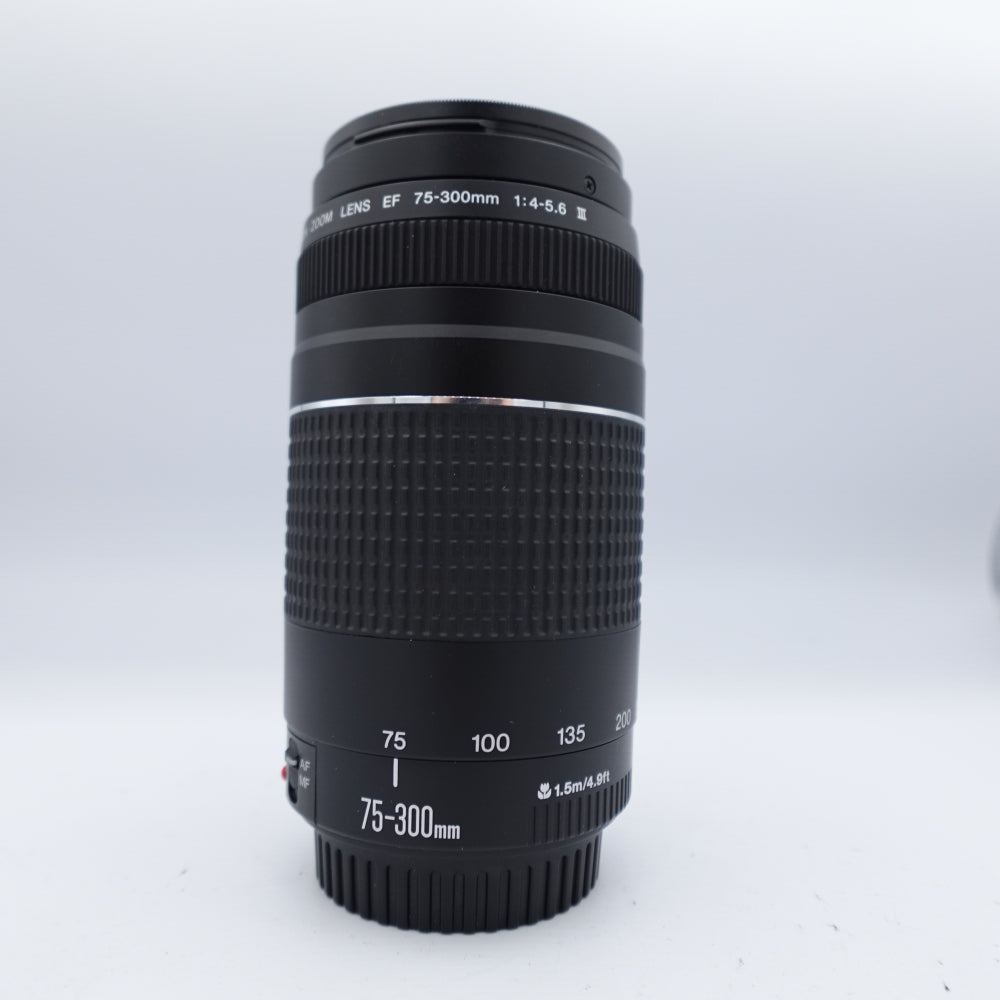 Used Canon EF 75-300mm f/4-5.6 III Lens | Black | U9