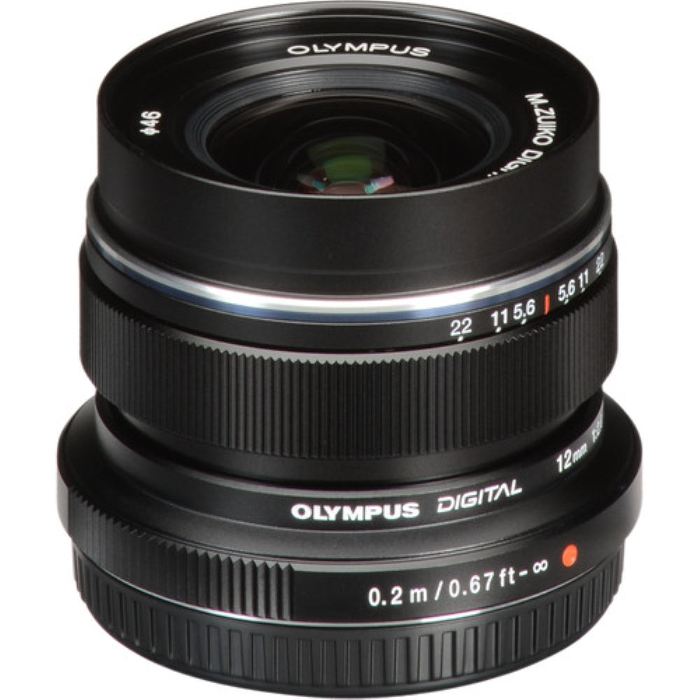 Olympus M.Zuiko Digital ED 12mm f/2 Lens | Black