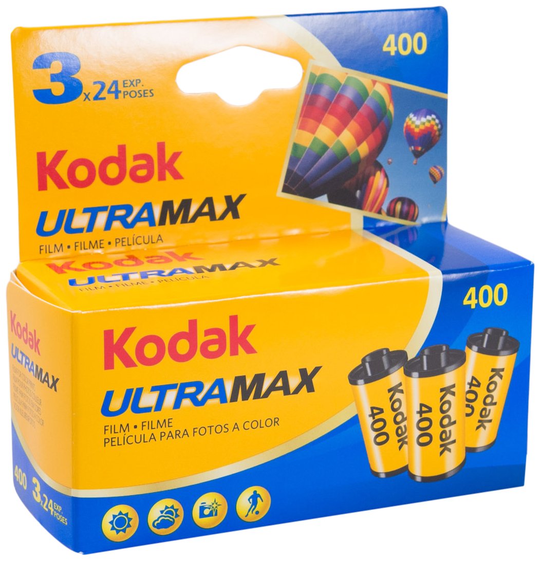 Kodak UltraMax 400 Color Negative Film | 35mm Size Roll, 24 Exposure, 3 Pack