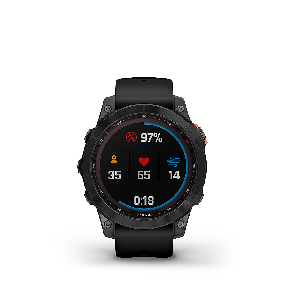 Garmin Fenix 7 Solar Edition GPS Watch | Slate Gray with Black Band