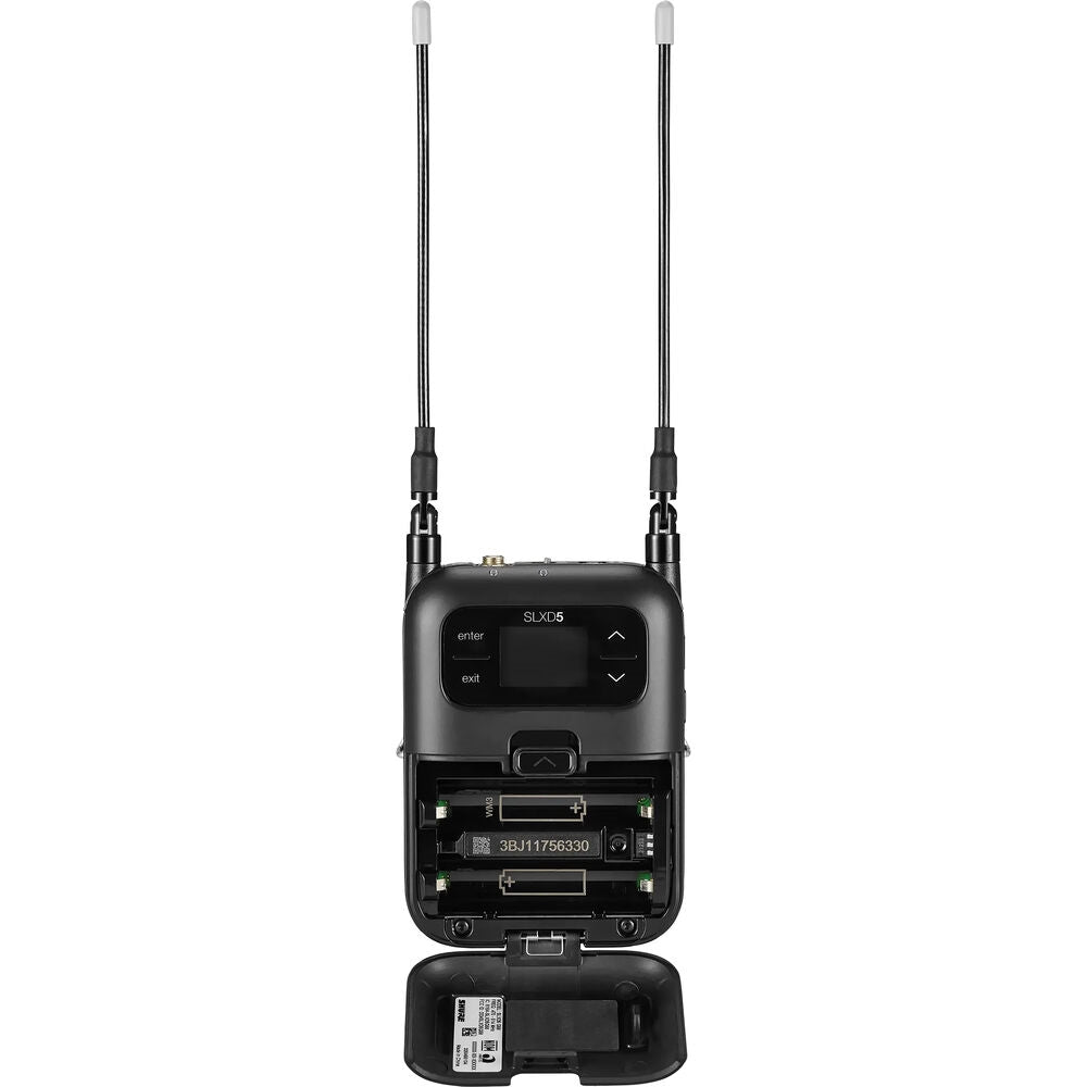 Shure SLXD5 Digital Camera-Mount Wireless Microphone Receiver | G58: 470 to 514 MHz