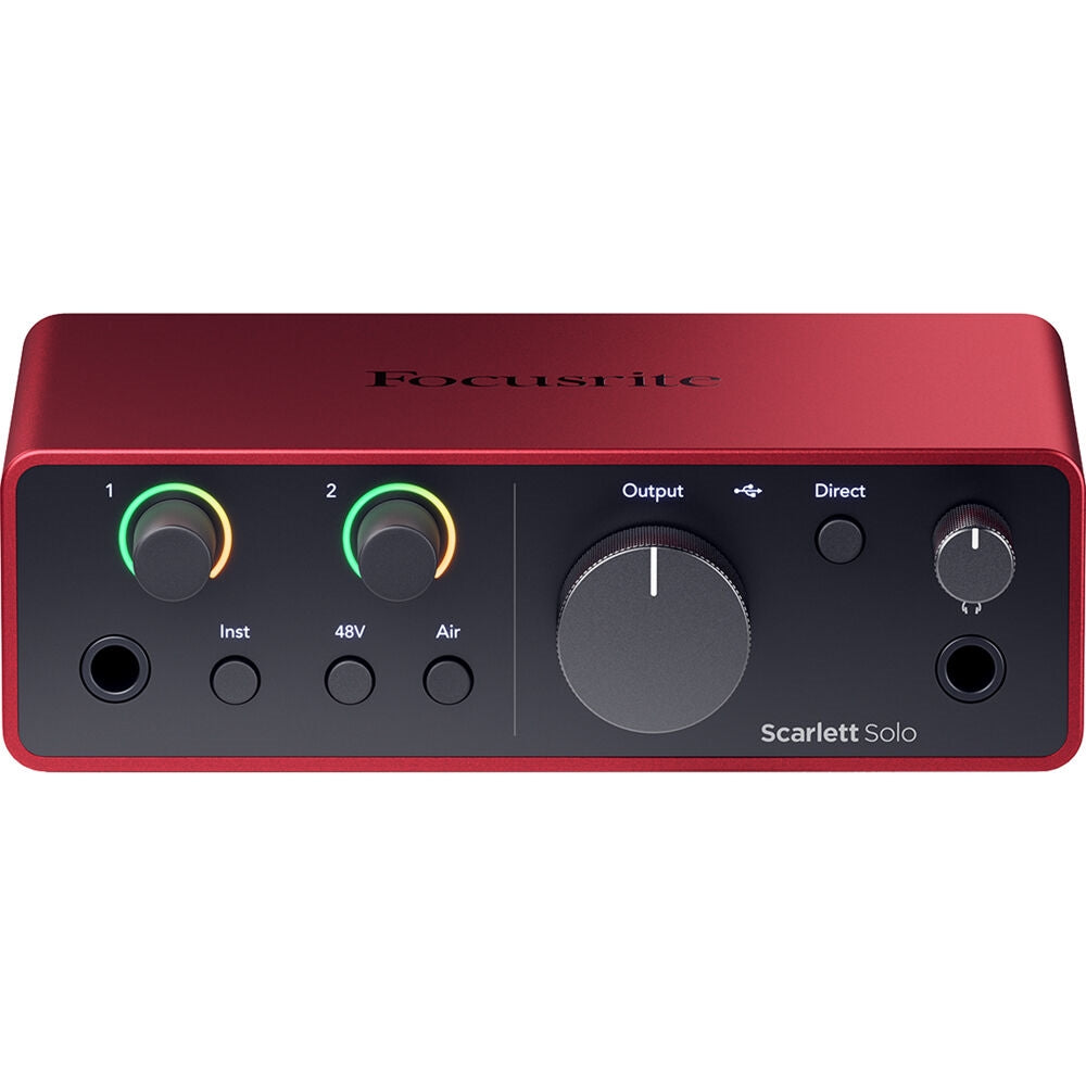 Focusrite Scarlett Solo Studio USB-C Audio Interface with Microphone and Headphones | 4th Generation