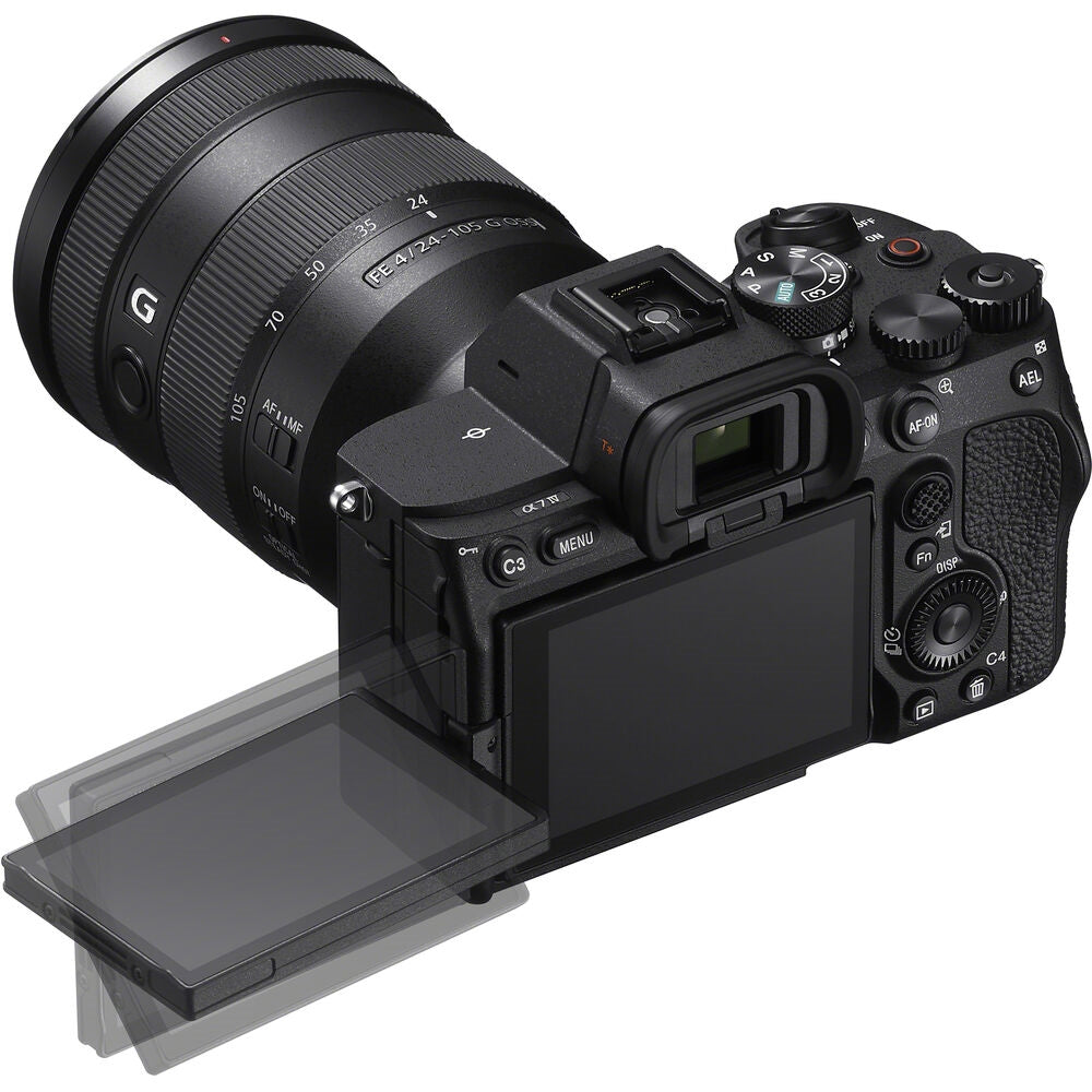 Sony Alpha a7 IV Mirrorless Camera Body Bundled with 64GB Memory Card + Case + Cleaning Kit + Memory Card Case + Memory Card Reader + Screen Protectors + Battery and Charger + Cloth (10 Items)