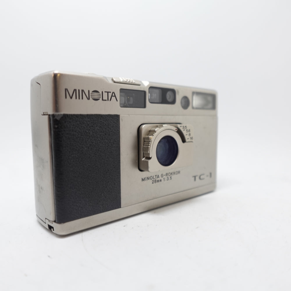 Used Minolta TC-1 35mm Point and Shoot Camera | Chrome | U8
