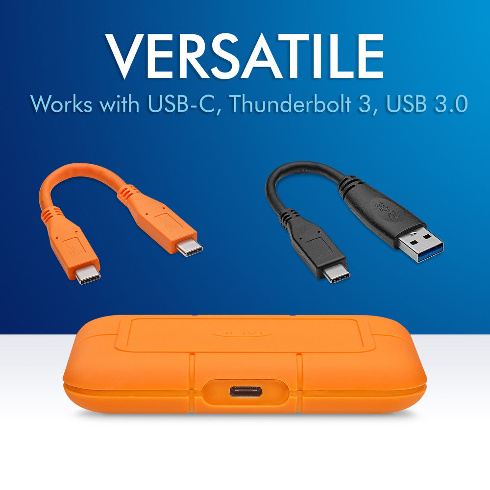 LaCie 1TB Rugged USB 3.1 Type-C External SSD