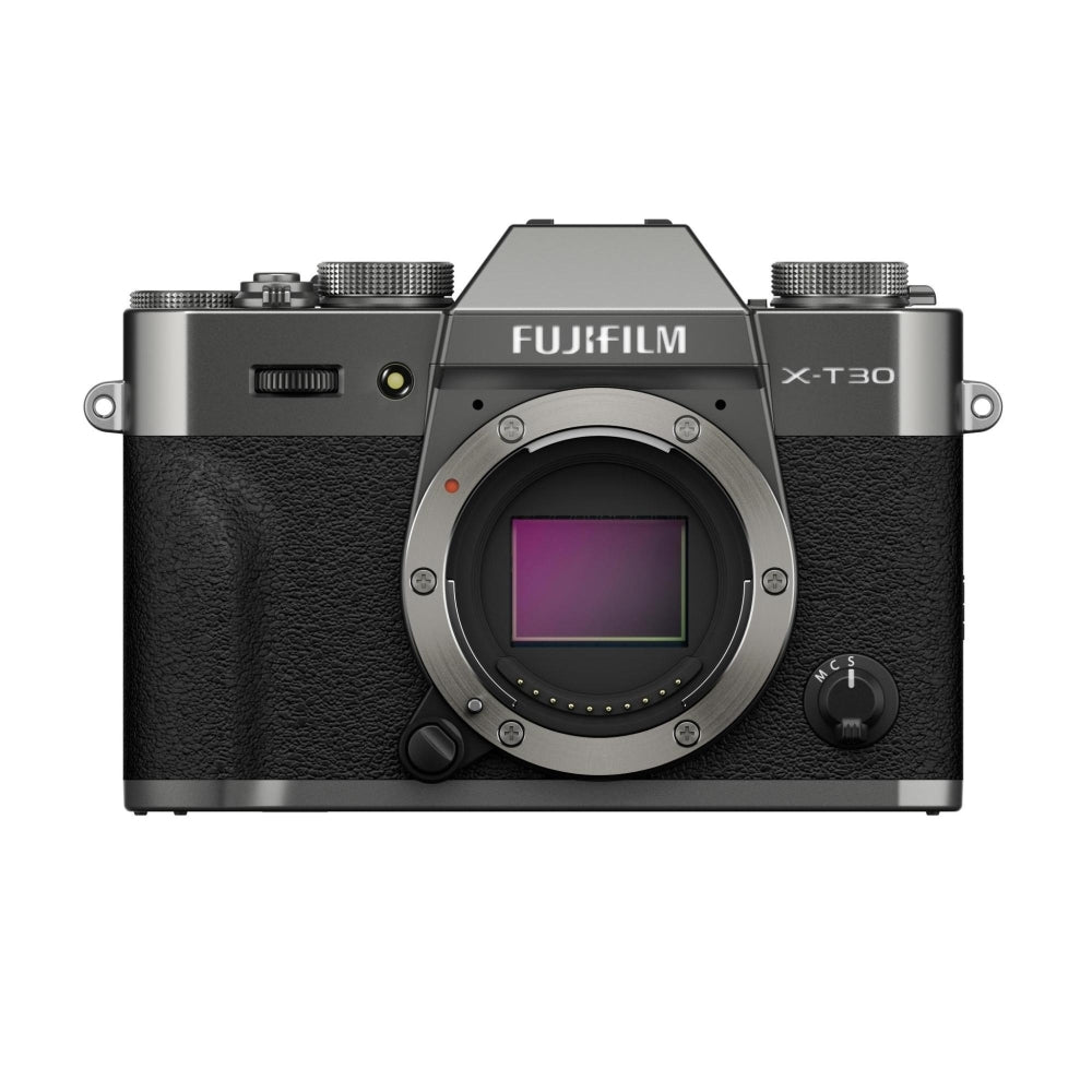 FUJIFILM X-T30 III Mirrorless Digital Camera Charcoal Silver (Body Only) Bundle with Sigma 23mm f/1.4 DC DN Lens + 64GB Card + UV Filter + Card Reader + Charger + Cleaning Kit + Camera Bag (12 Items)
