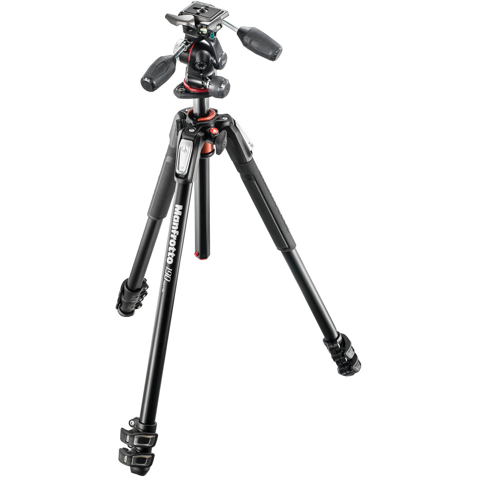 Manfrotto MK190XPRO3-3W 190 Aluminum 3 Section Kit | Black