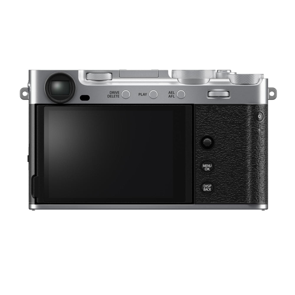 FUJIFILM X-E5 Mirrorless Camera (Silver) Bundle with Viltrox AF 23mm f/1.4 XF Lens + UV Filter + 64GB Memory Card + Memory Card Case + Battery Charger + Camera Bag + Cleaning Kit (12 Items)