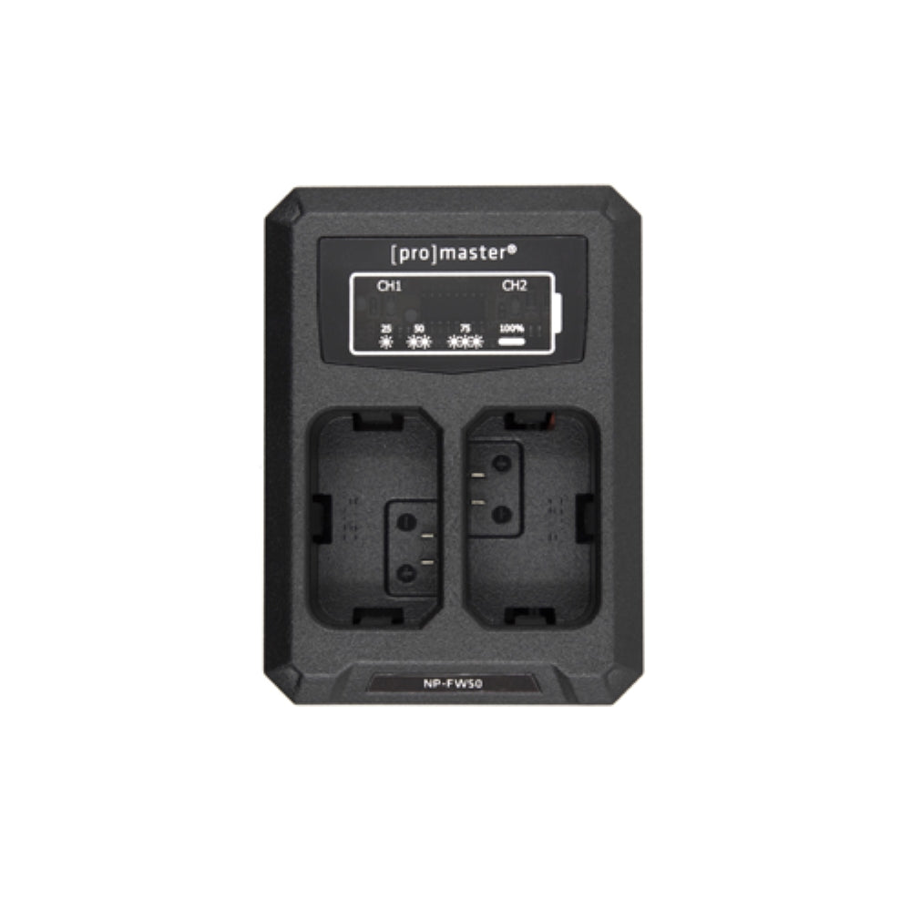 Promaster Dual Charger | USB for Sony NP-FW50