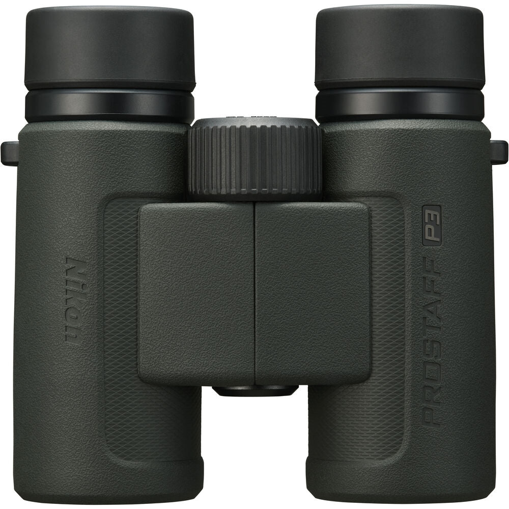 Nikon PROSTAFF P3 8x30 Binoculars Bundled with Harness Strap + Deluxe Cleaning Kit + Smartphone to Binocular adapter + Microfiber Cleaning Cloth (5 Items)