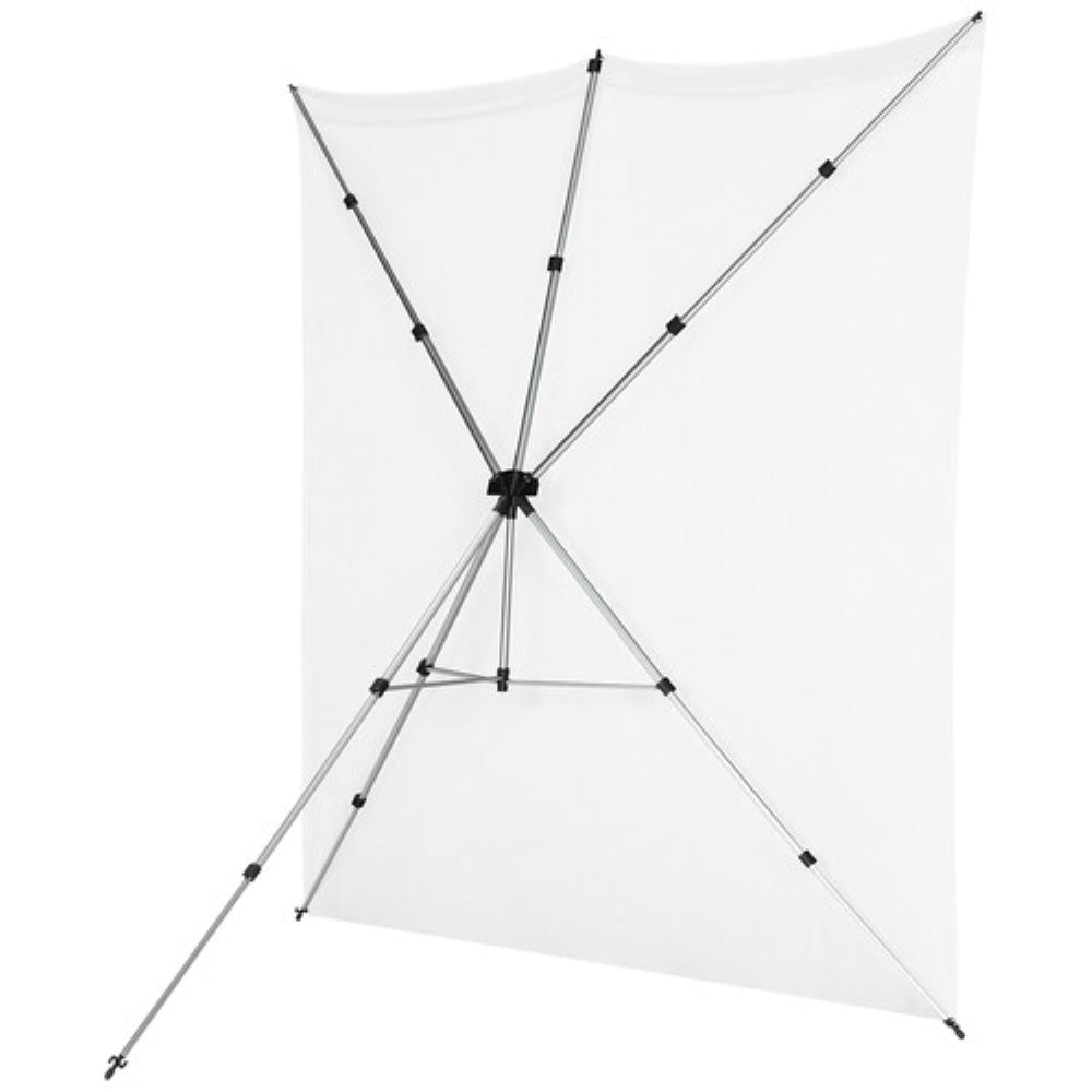Westcott X-Drop Pro Water-Resistant Backdrop Kit | High-Key White, 8 x 8'