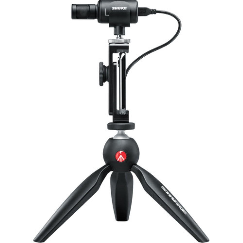 Shure MOTIV MV88+ Video Kit Digital Stereo Microphone and Accessories for Smartphones | iOS, Android, New Packaging