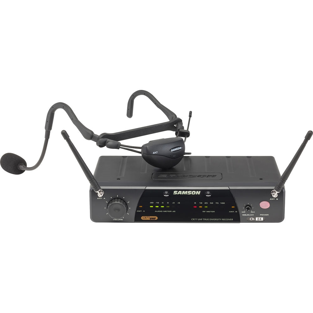 Samson AirLine 77 AH7 Wireless Fitness Headset Microphone System | K1: 489.050 MHz
