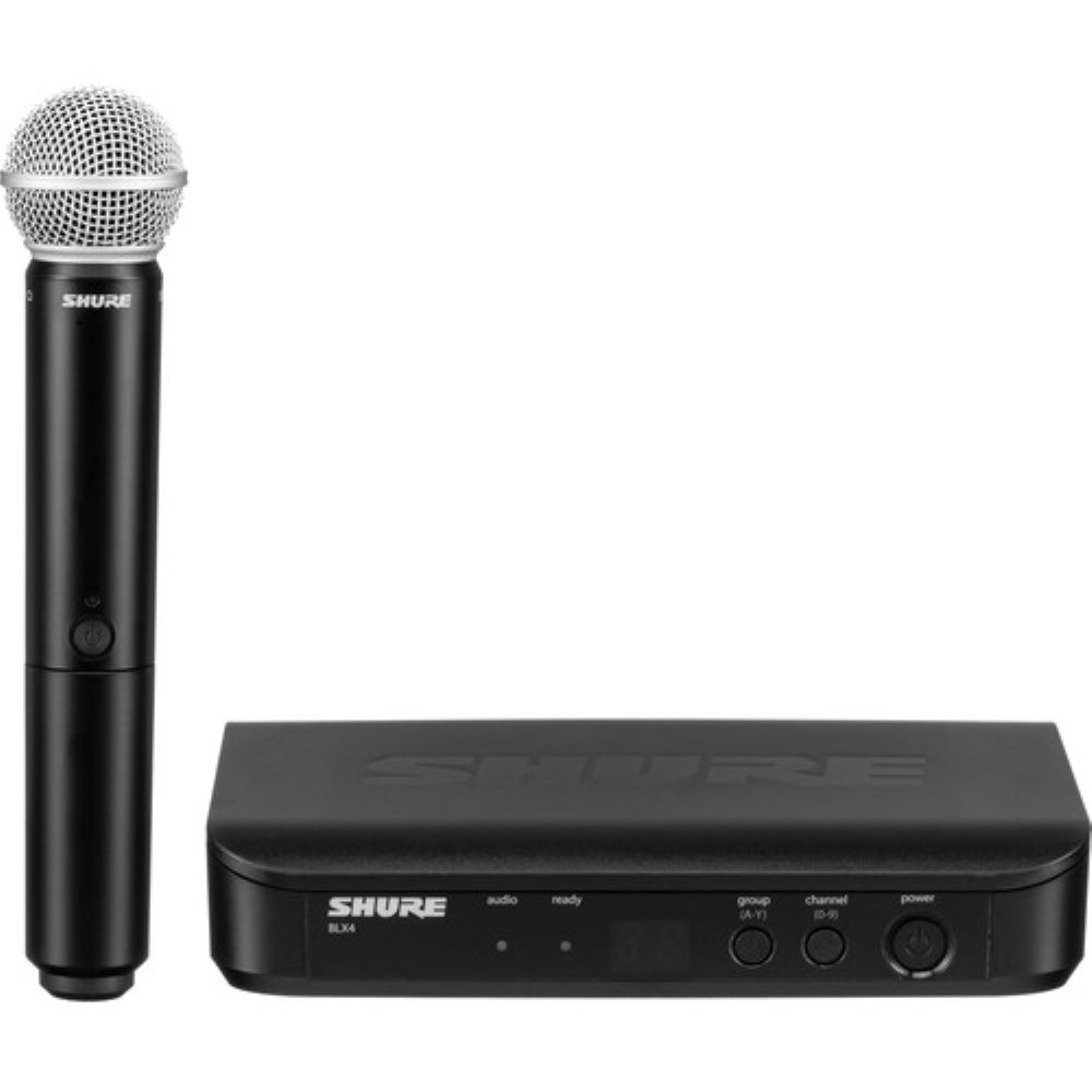 Shure BLX24/PG58 Wireless Handheld Microphone System with PG58 Capsule | H10: 542 to 572 MHz