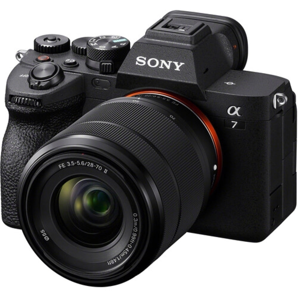 Sony a7 IV Mirrorless Camera with 28-70mm f/3.5-5.6 II Lens Bundled with 64GB Card + UV Filter + Extra Battery + Battery Charger + Deluxe Cleaning Kit - Blower, Lens Pen, Brush & Case + Camera Bag