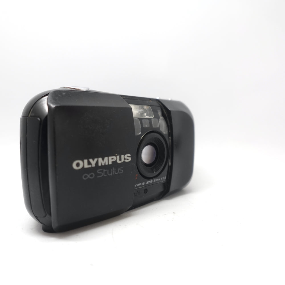 Used Olympus Infinity Stylus Zoom DLX 35mm Point and Shoot Camera | Black | U8