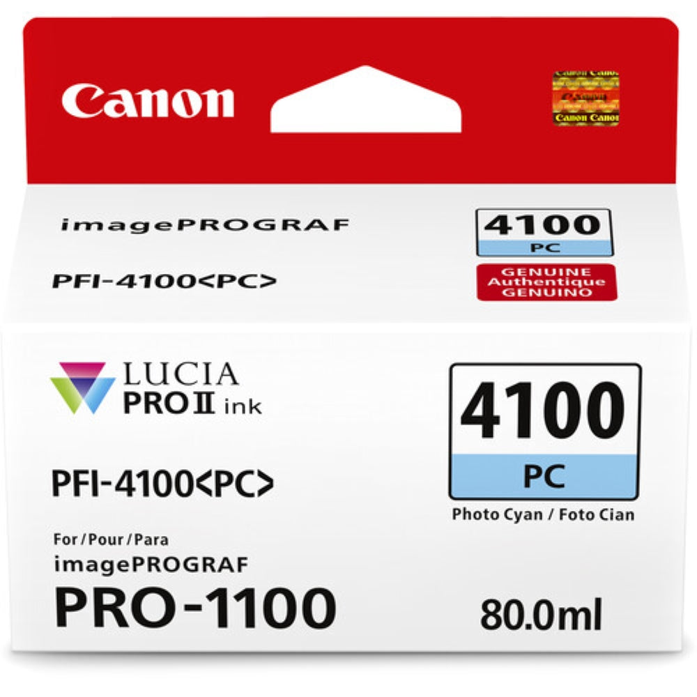 Canon PFI-4100 Photo Cyan Pigment Ink Tank | 80mL
