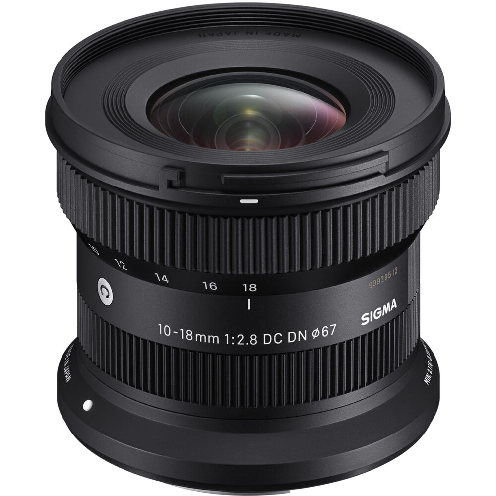 Sigma 10-18mm f.2.8 DC DN Contemporary Compatible with Canon RF Mount (APS-C) Bundle with 67mm Filter + Lens Cap Keeper + Deluxe Cleaning Kit + Cleaning Cloth (5 Items)