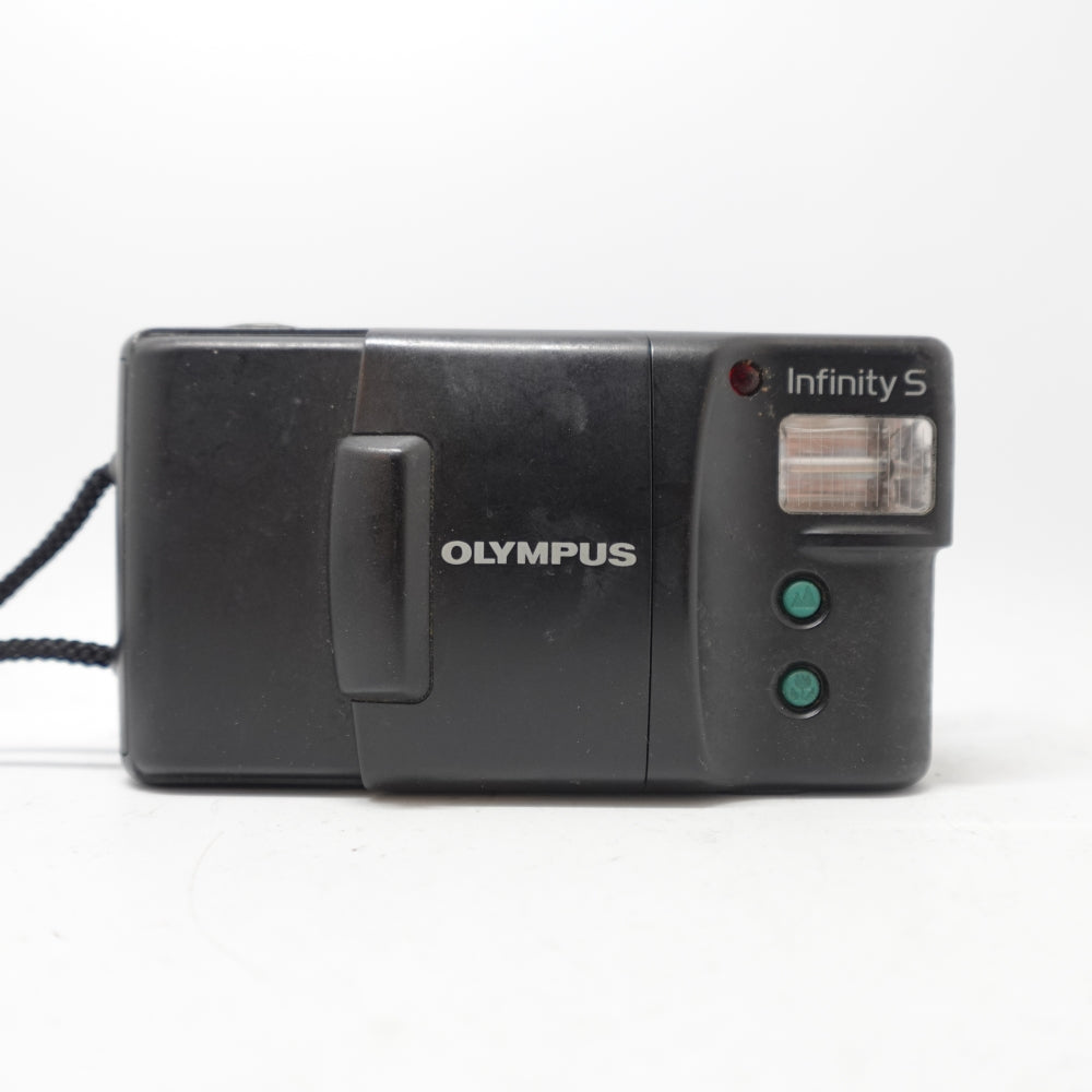 Used Olympus Infinity S 35mm Point and Shoot Camera | Black | U8+