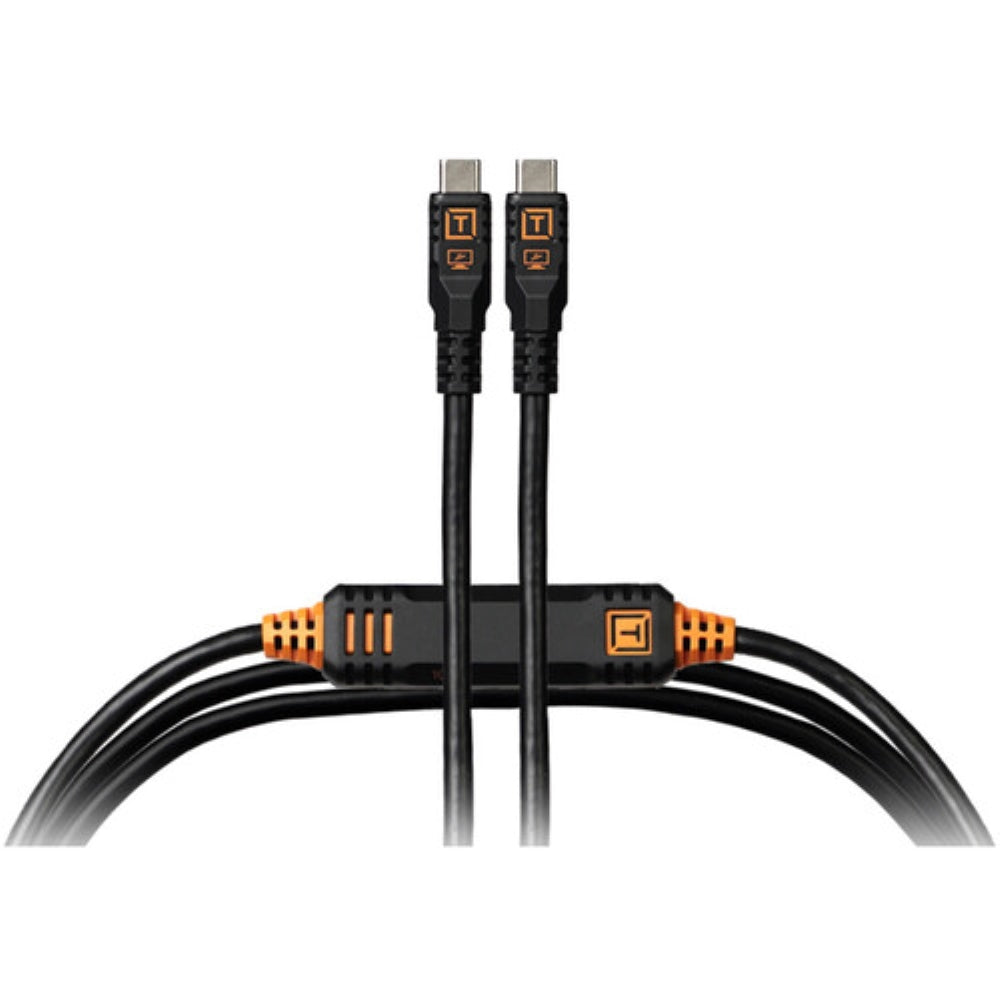 Tether Tools TetherPro Optima USB-C Cable | 15', Non-Reflective Black