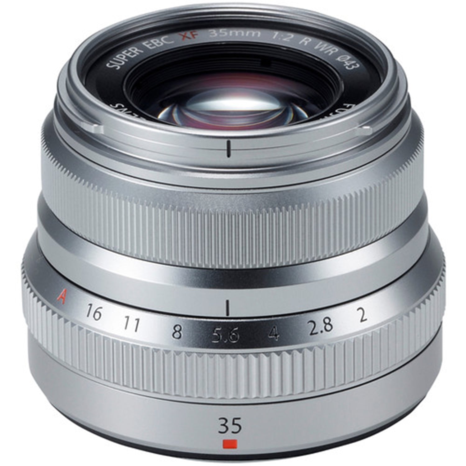 FUJIFILM XF 35mm f/2 R WR Lens | Silver