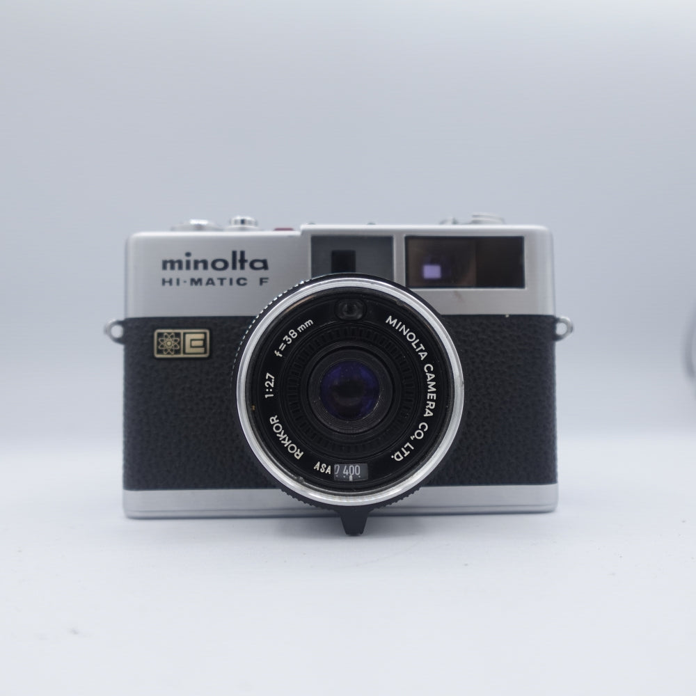 Used Minolta Hi-Matic F 35mm Rangefinder Point and Shoot Camera | Chrome | U9