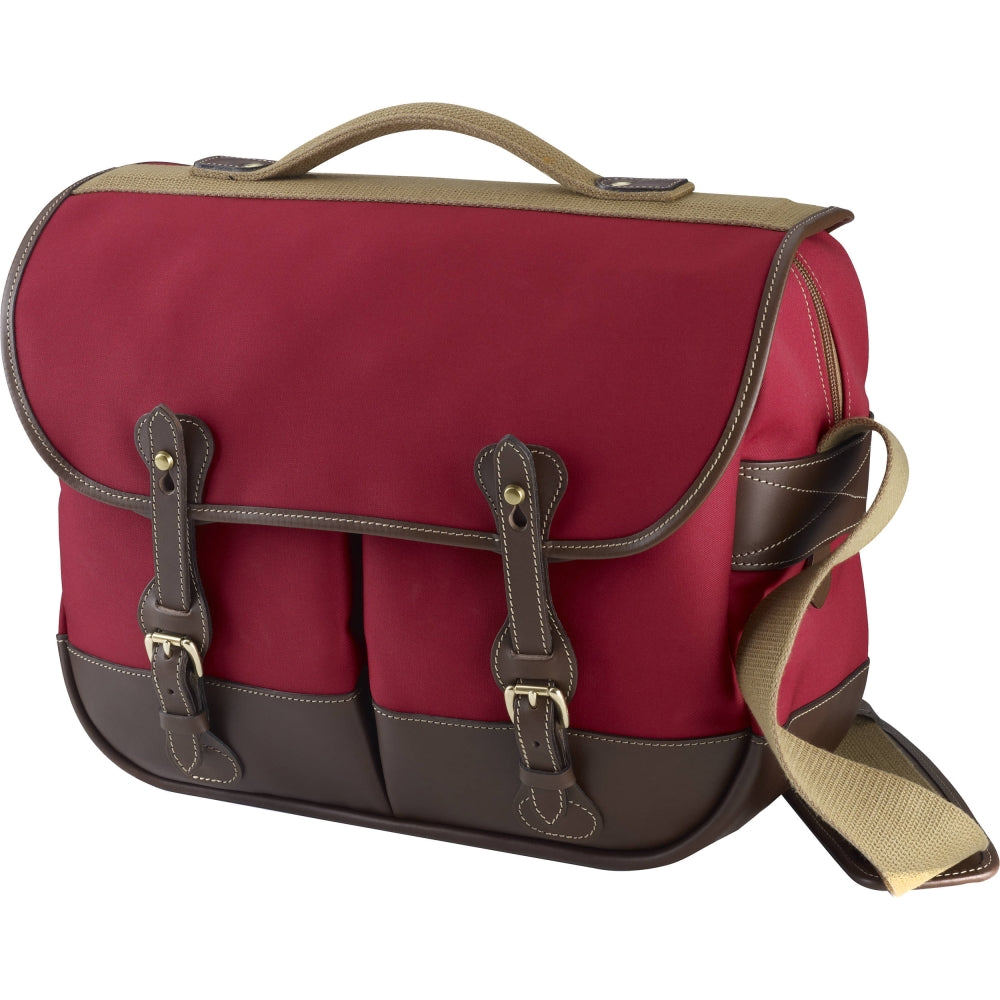 Billingham Photo Eventer Shoulder Bag | Burgundy / Chocolate Leather Trim