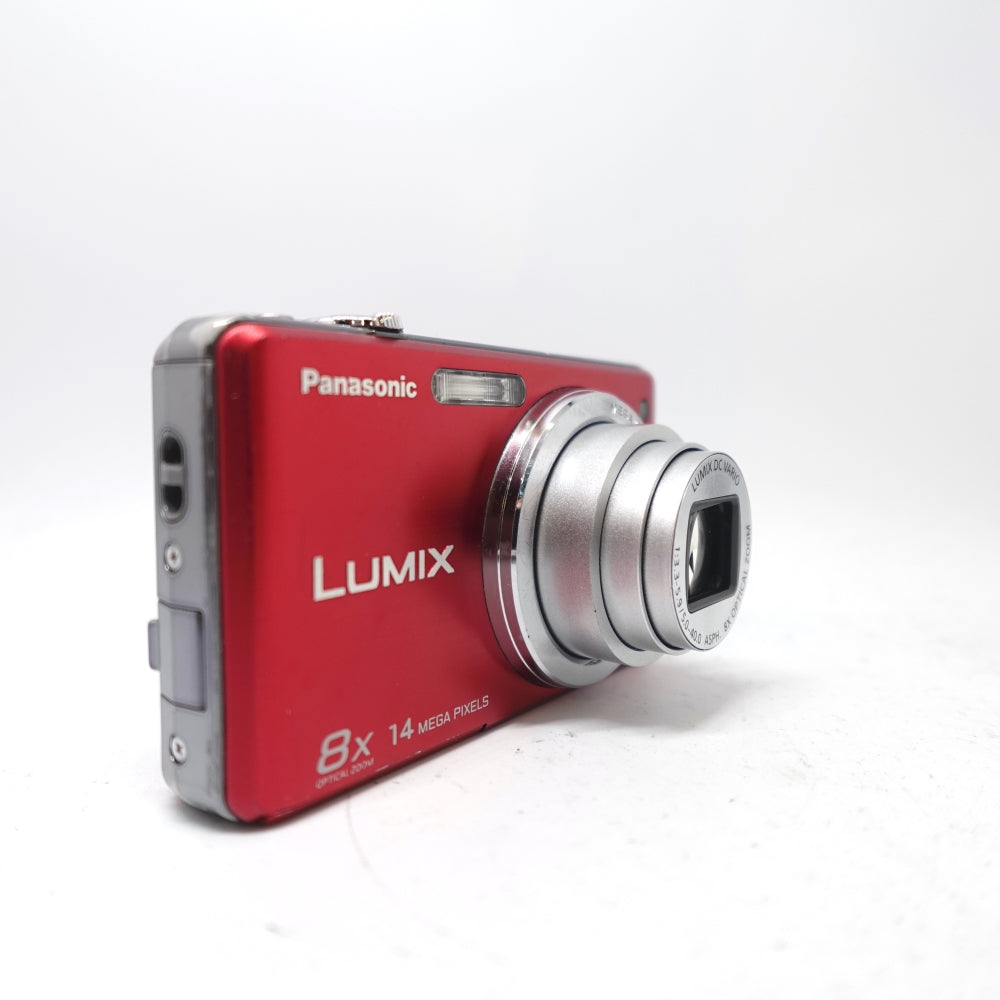 Used Panasonic Lumix DMC-FH20 Digital Point and Shoot Camera | Red | U8