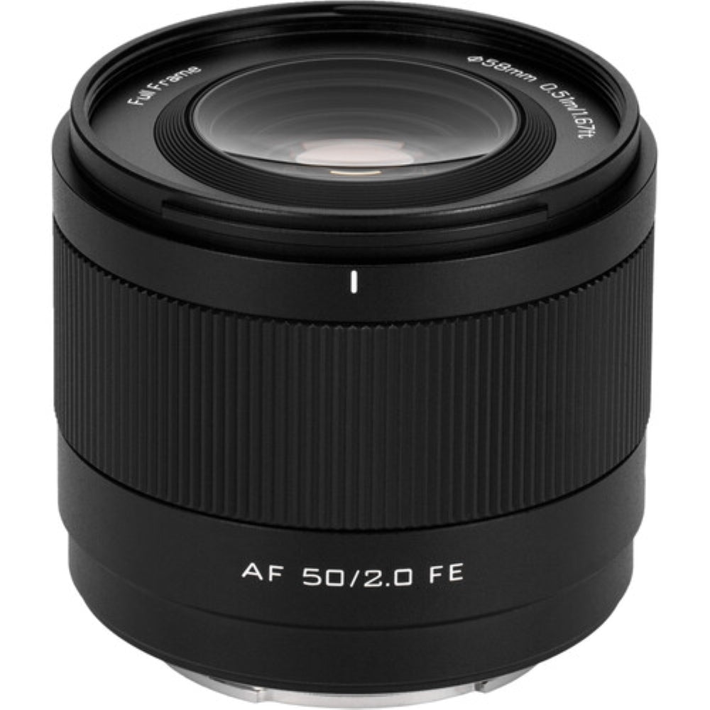 Viltrox AF 50mm f/2 Air FE Lens Compatible with Sony E Mount Bundle with UV Filter + Lens Cap Keeper + Cleaning Kit + Cleaning Cloth (5 Items)