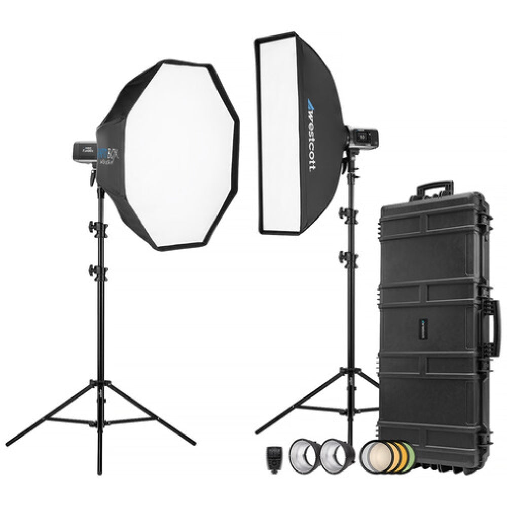 Westcott FJ400 II 400Ws Touchscreen Strobe with FJ-X3 S Trigger for Sony | 2-Light Hard Case Kit