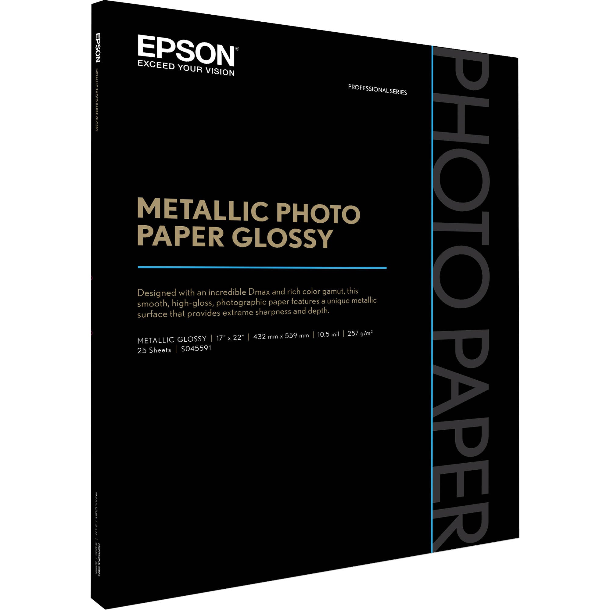 Epson Metallic Photo Paper Glossy | 17 x 22", 25 Sheets