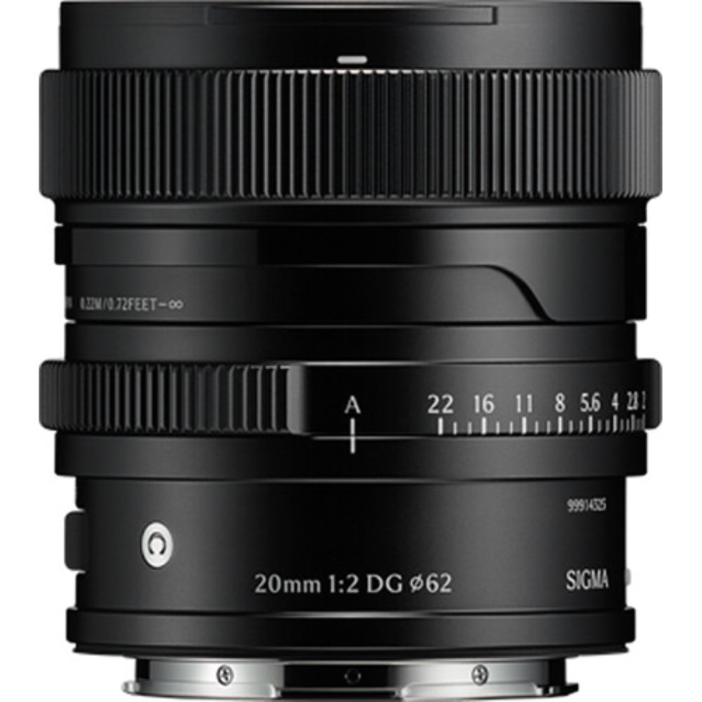 Sigma 20mm f/2 DG Contemporary Lens | Sony E, Black